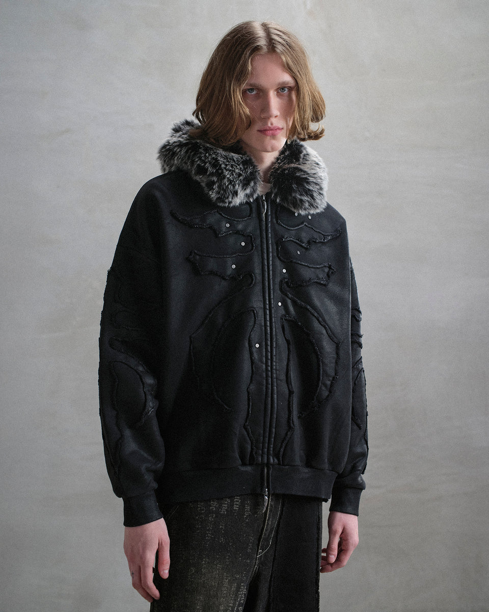 【DAIRIKU 】KOREAN Jacket with Fur Hoodie KOREAN Jacket with Fur Hoodie (22AW J-2) | DAIRIKU