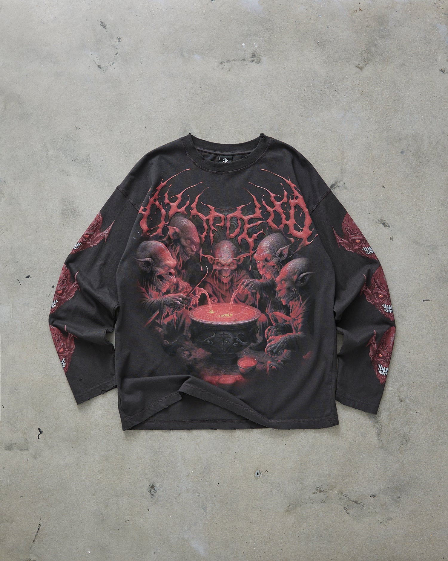 人気【DROPDEAD】Chaos Brewing ロング スリーブ Tシャツ 長袖 ChaosBrewing1.jpg?v=1739275202