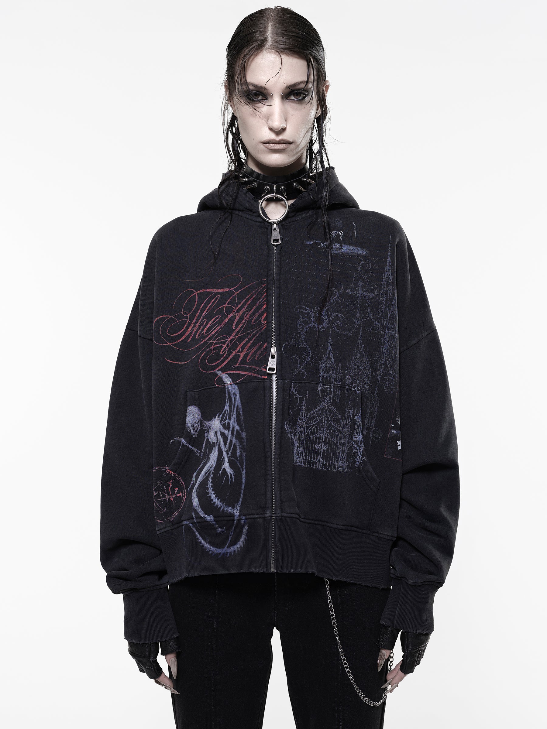 Afterlife Zip-Up Hoodie – DROP DEAD CLOTHING