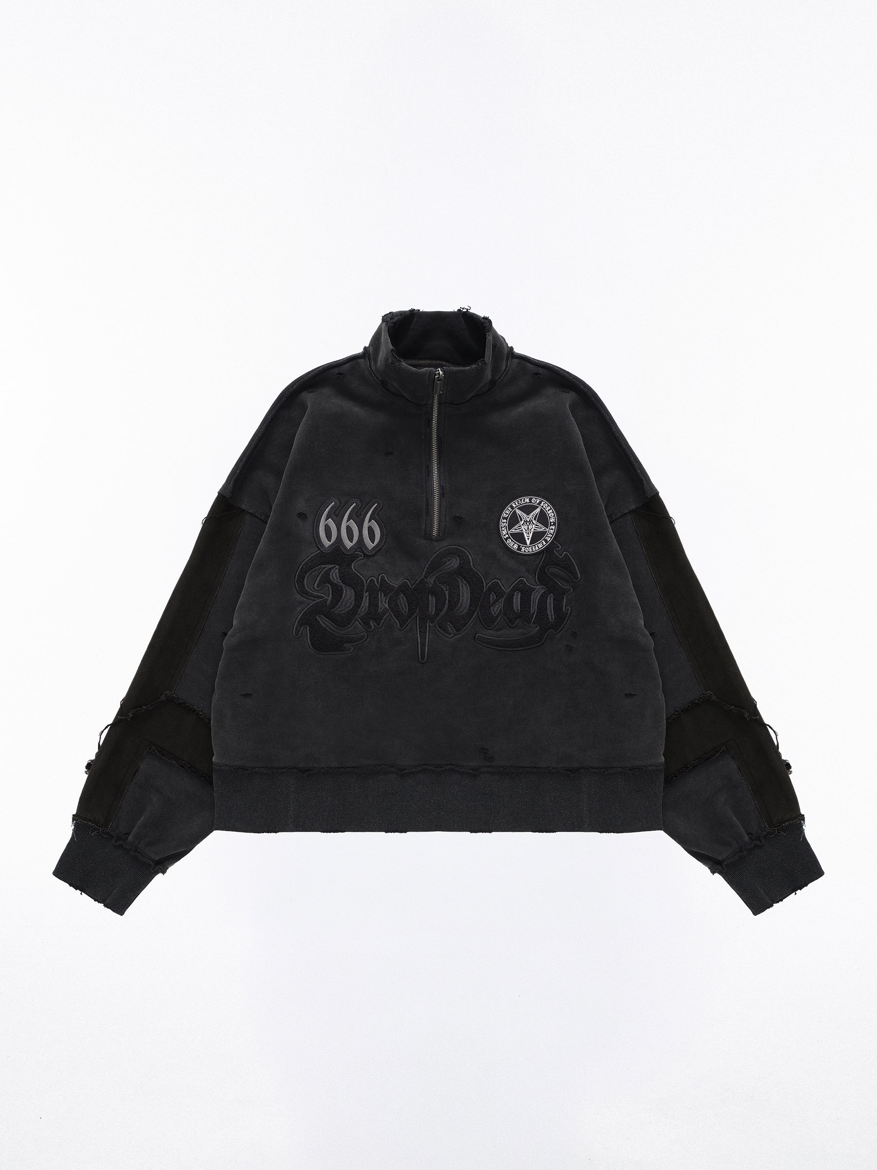 Disorder 1/4 Zip Pullover – DROP DEAD CLOTHING