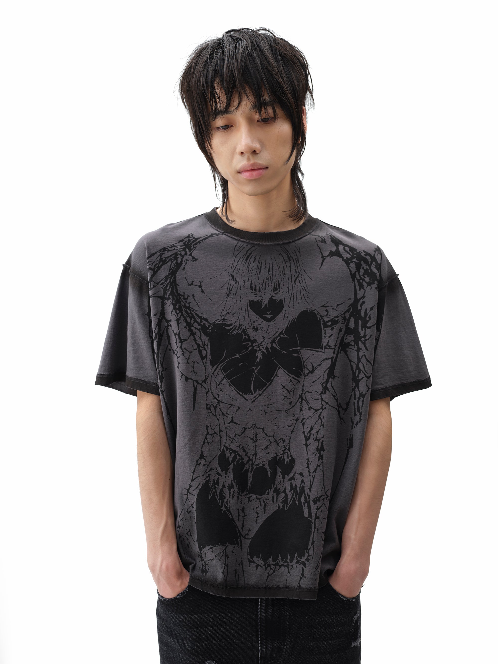 Fallen Boxy T-Shirt – DROP DEAD CLOTHING