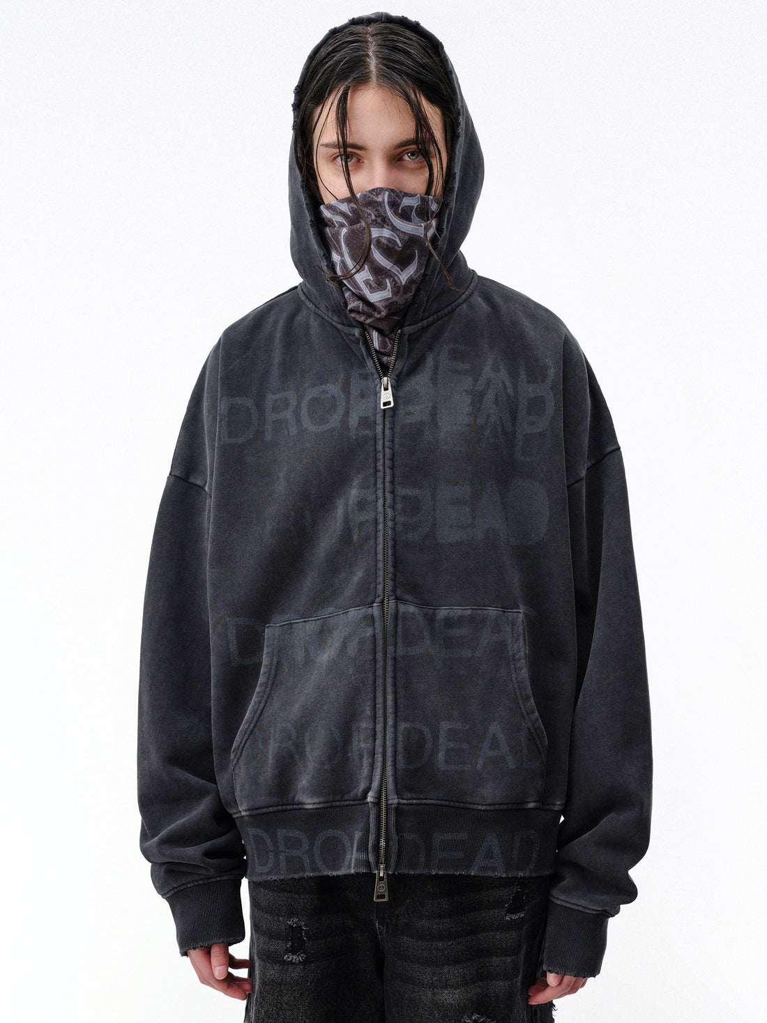 Stacked Zip-Up Hoodie