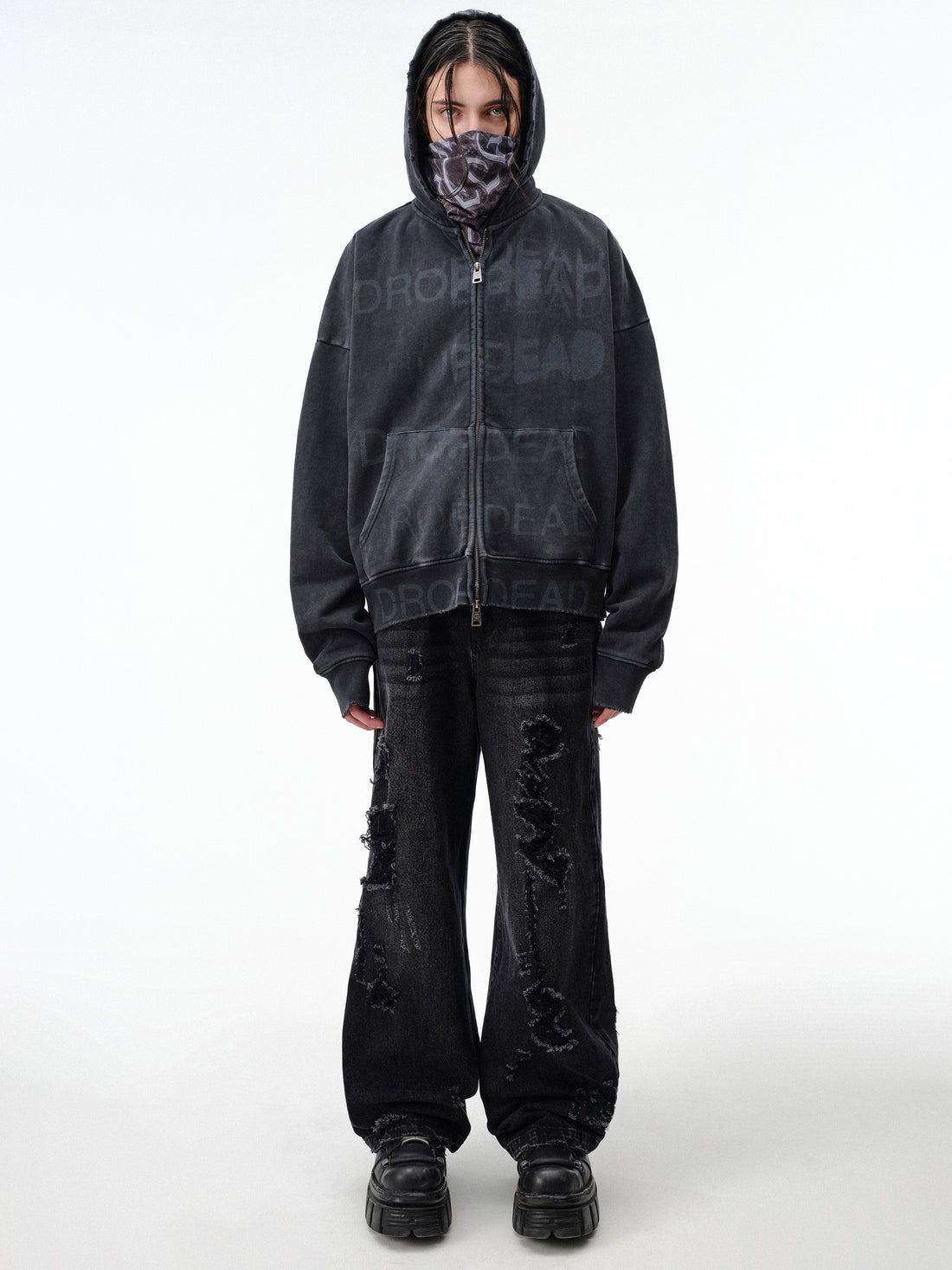 Drop Dead Stacked Hoodie Ecom -- Man