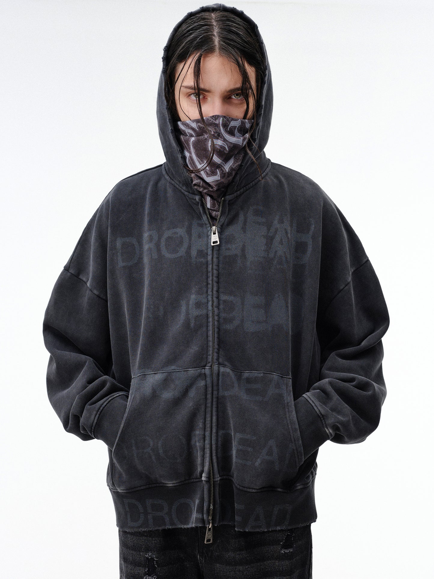 Drop Dead Stacked Hoodie Ecom -- Man