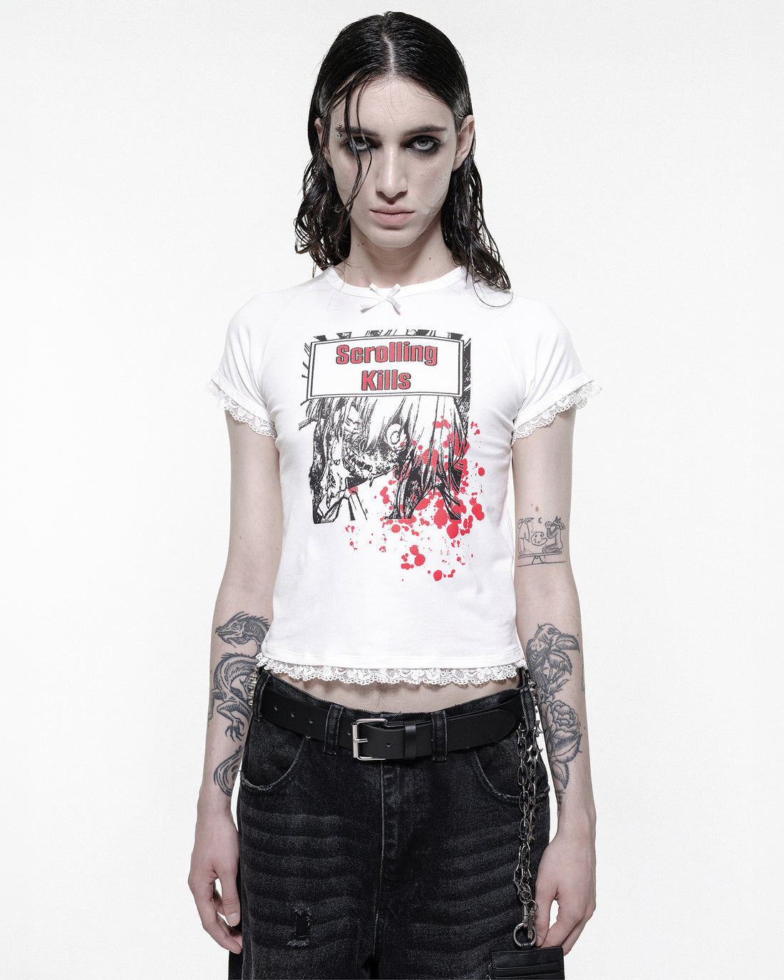 Doomscroll Crop Top