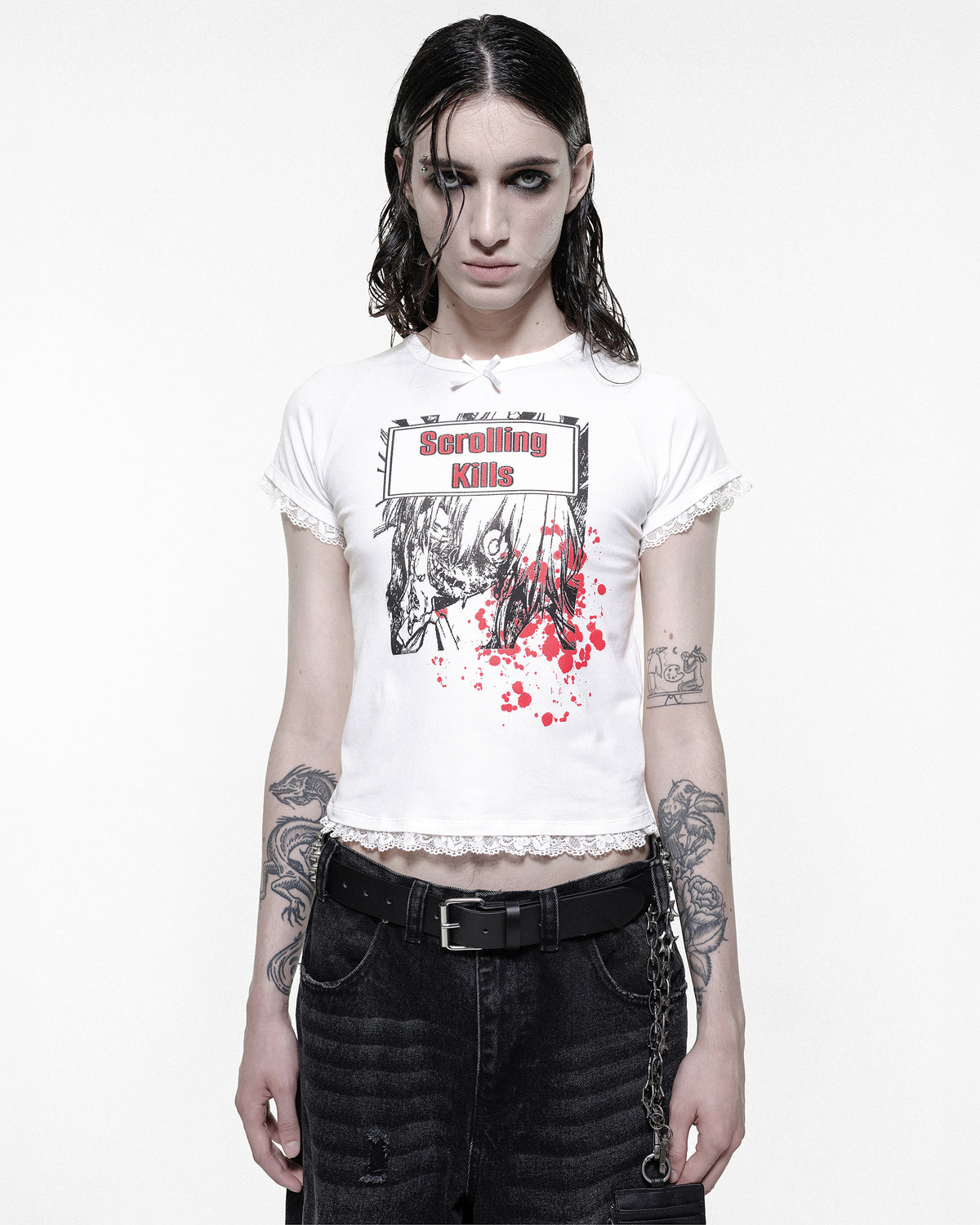 Doomscroll Crop Top