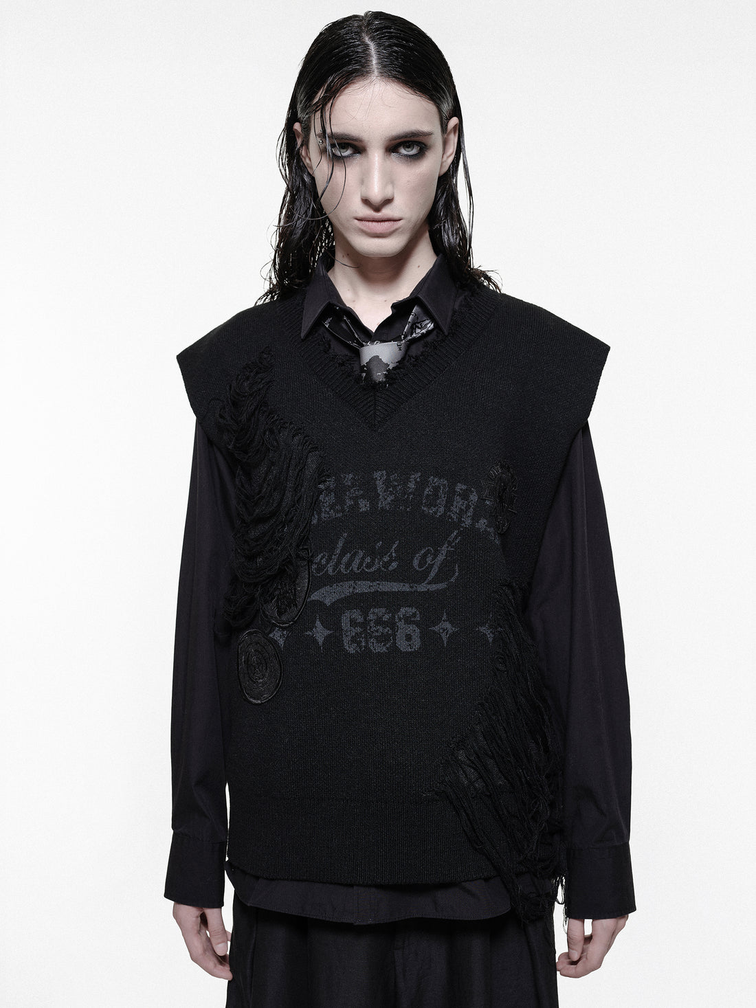 Dropout Knitted Vest