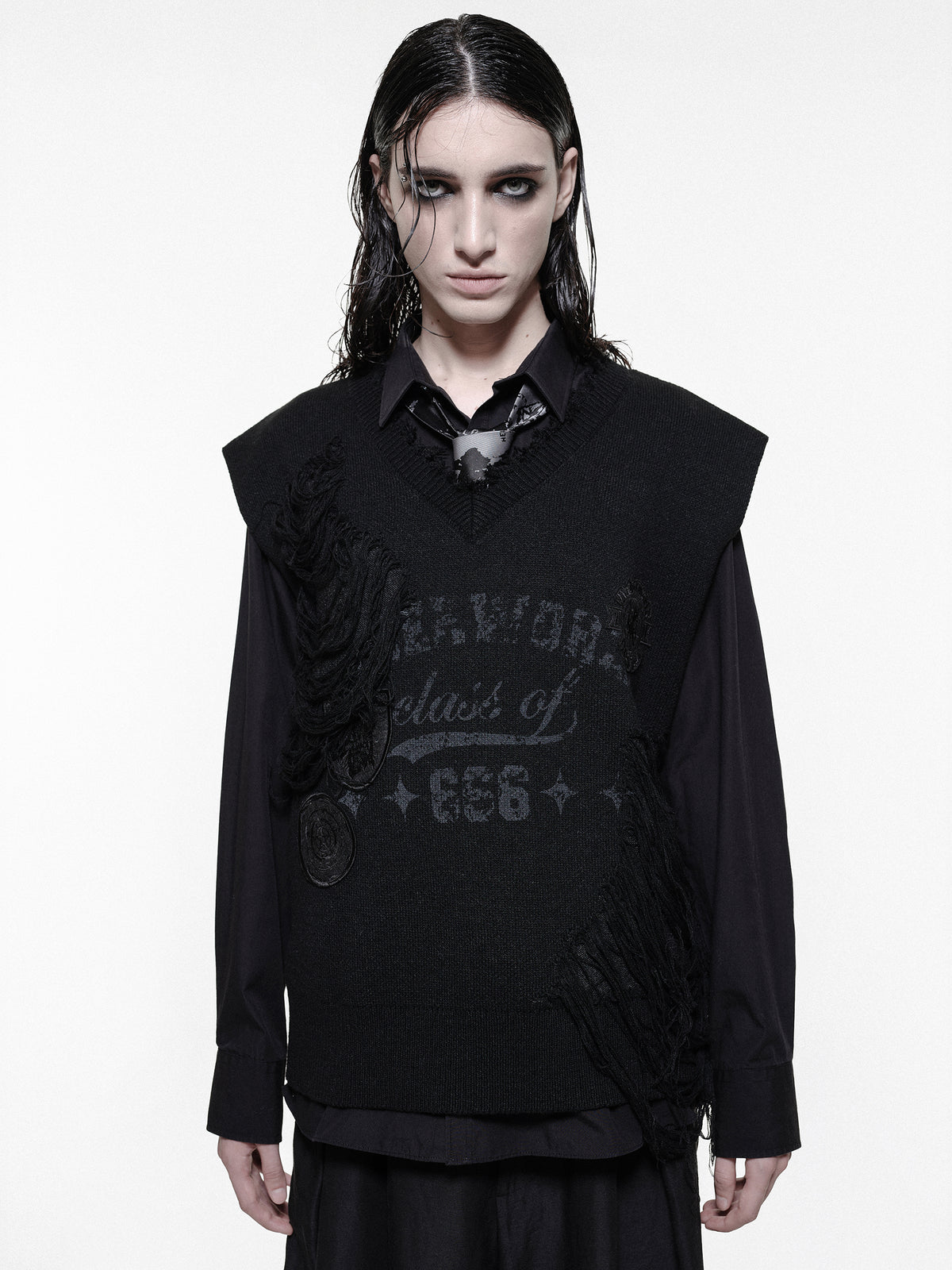 Dropout Knitted Vest
