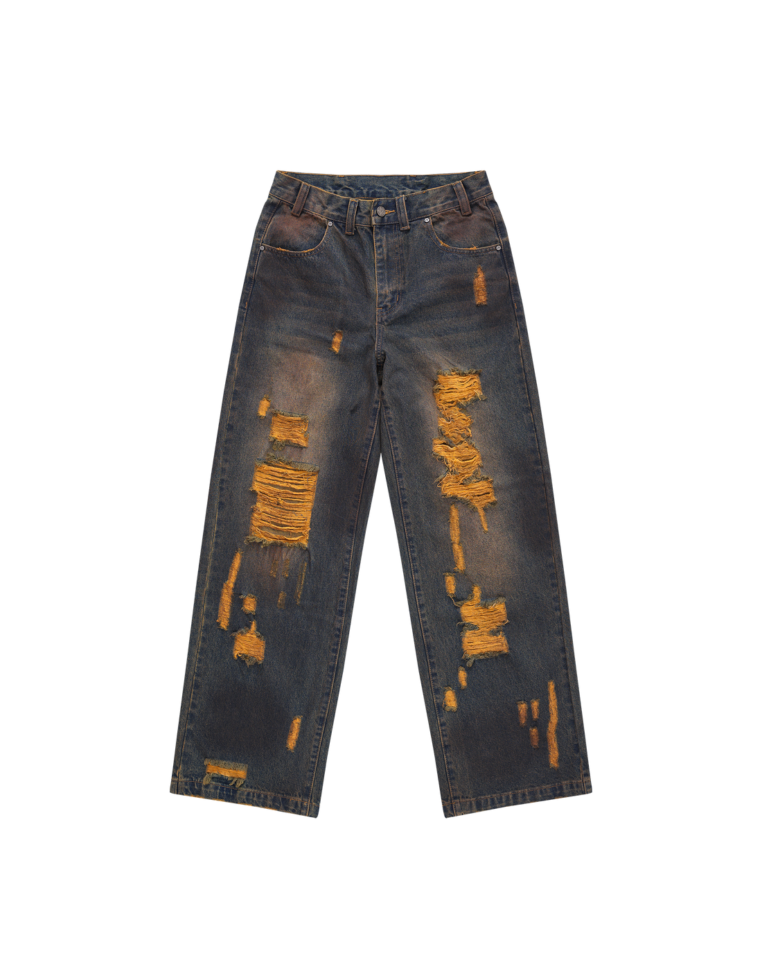 Burnout Brown Jeans