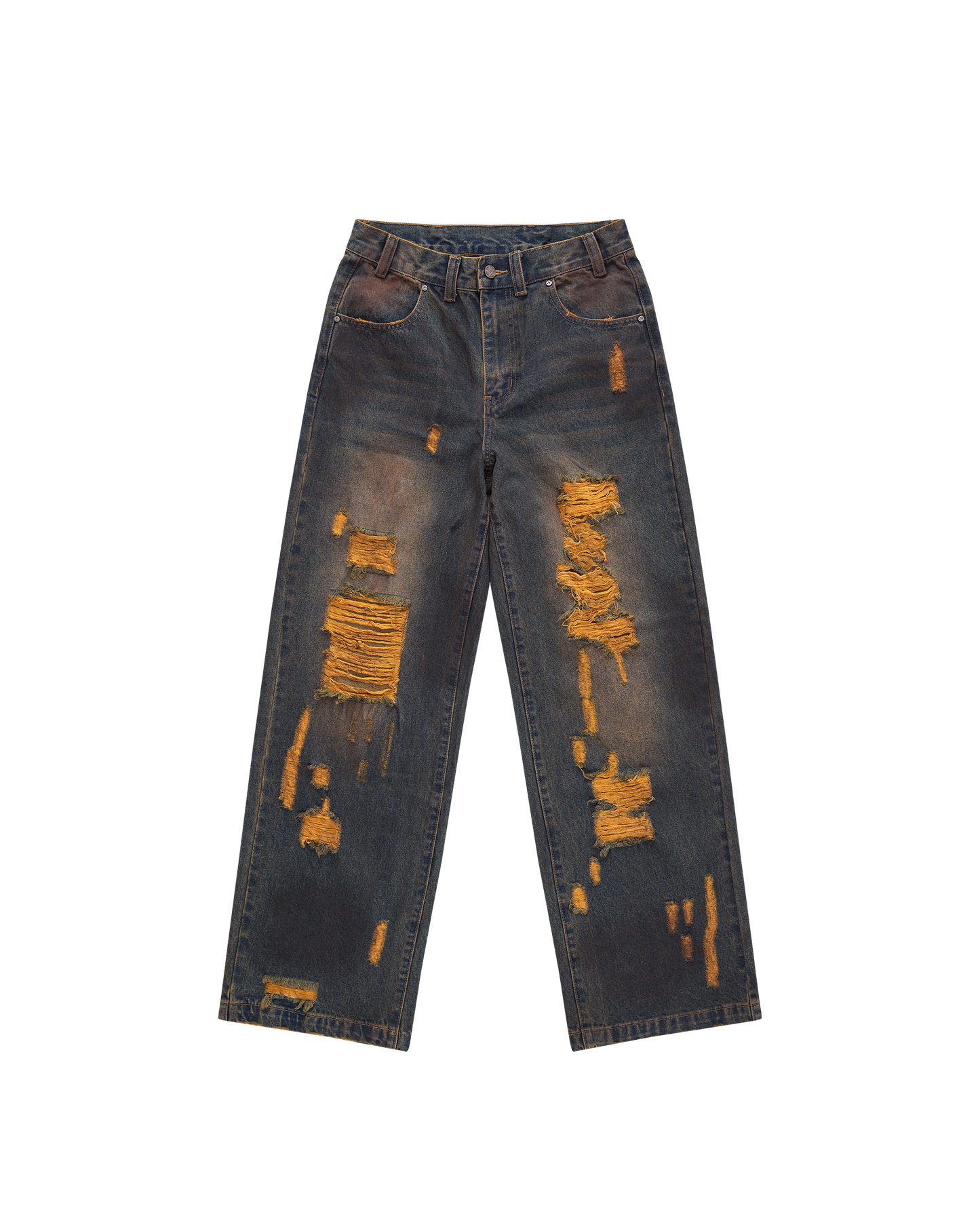 Burnout Brown Jeans