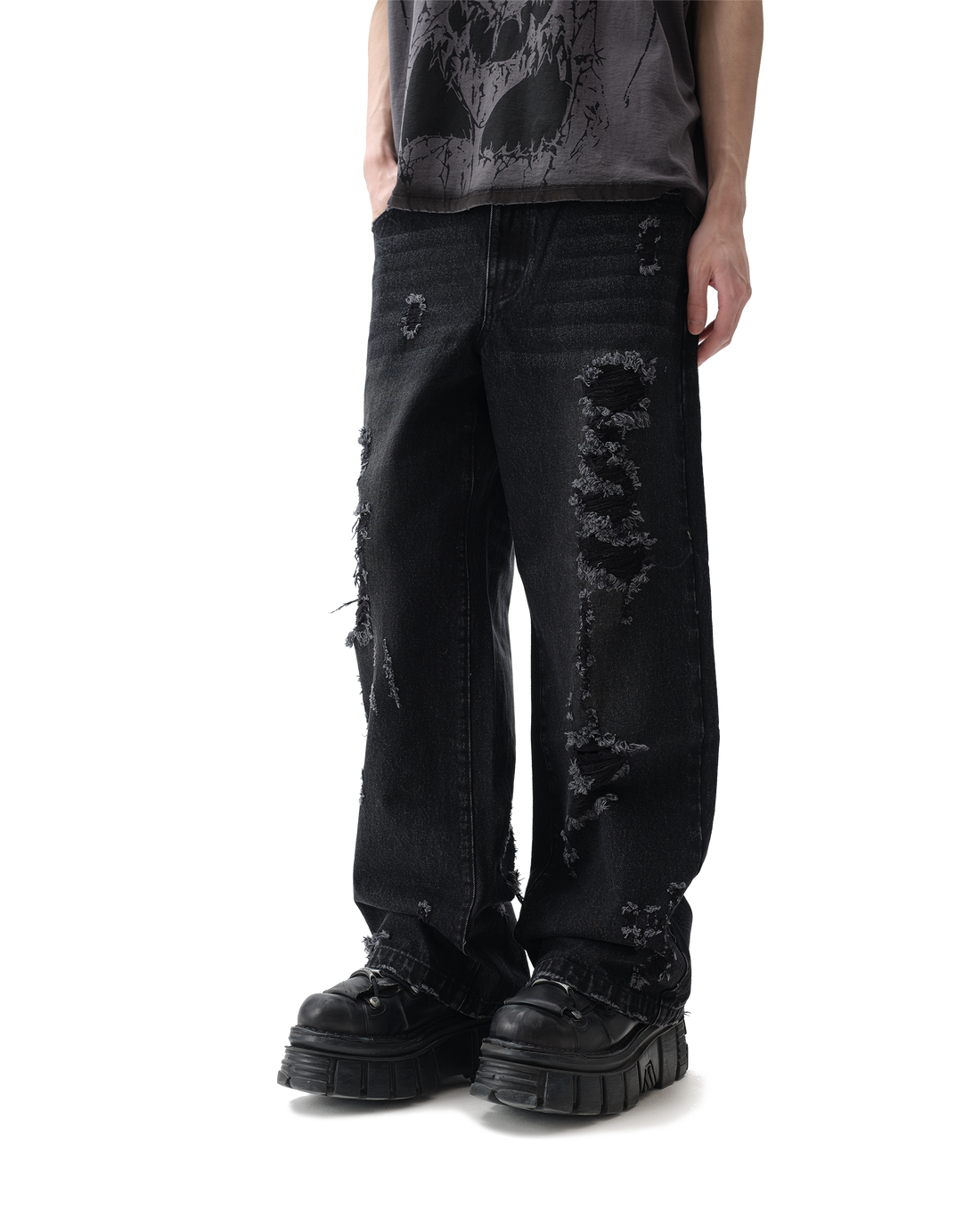 Burnout Black Jeans