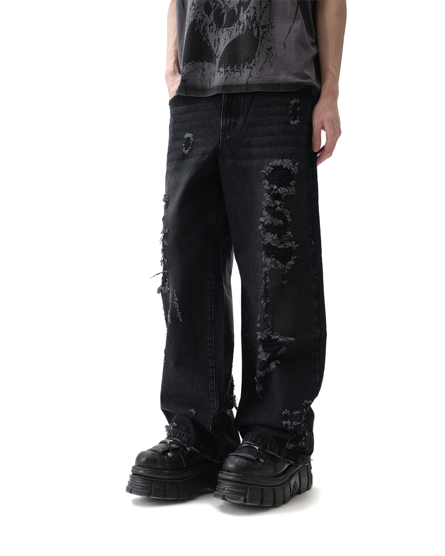 Burnout Black Jeans
