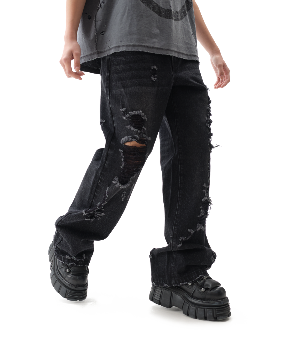 Burnout Black Jeans