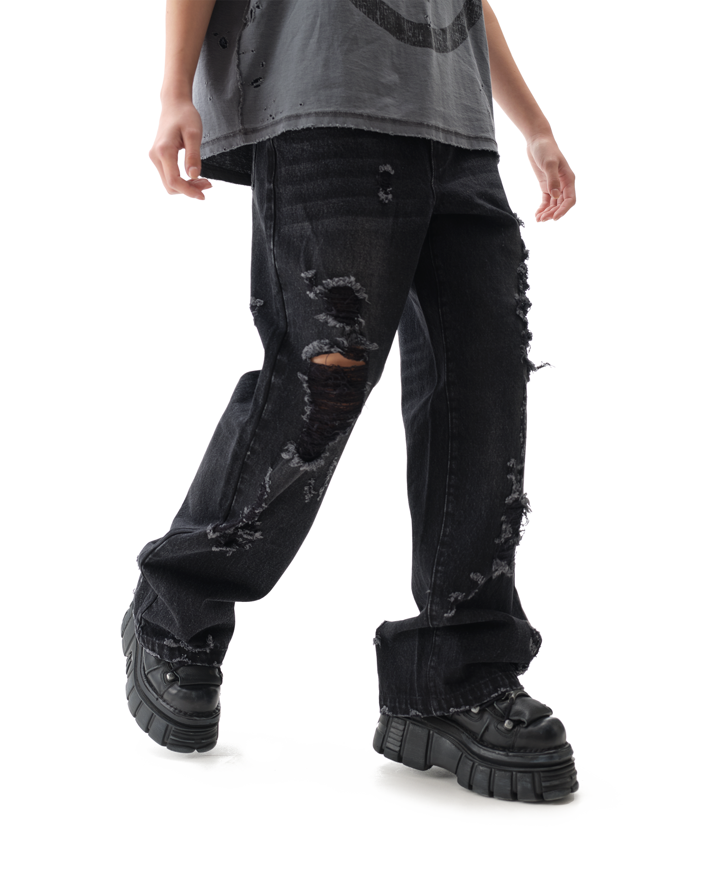 Burnout Black Jeans