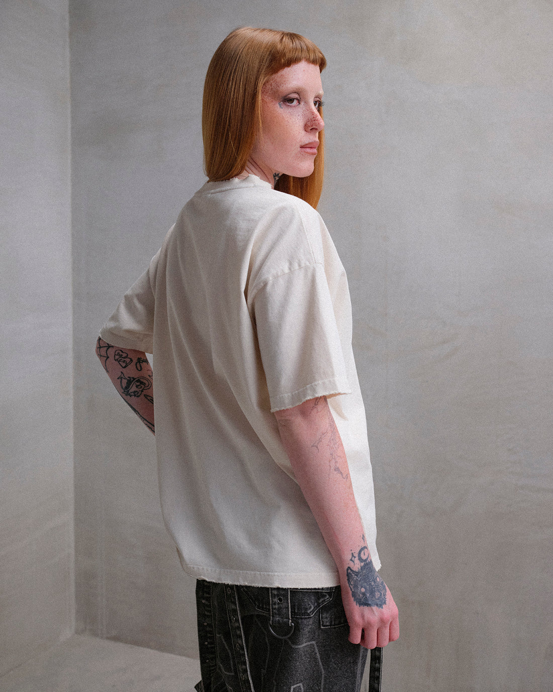 Drop Dead Ecru Cross Ecom -- Woman