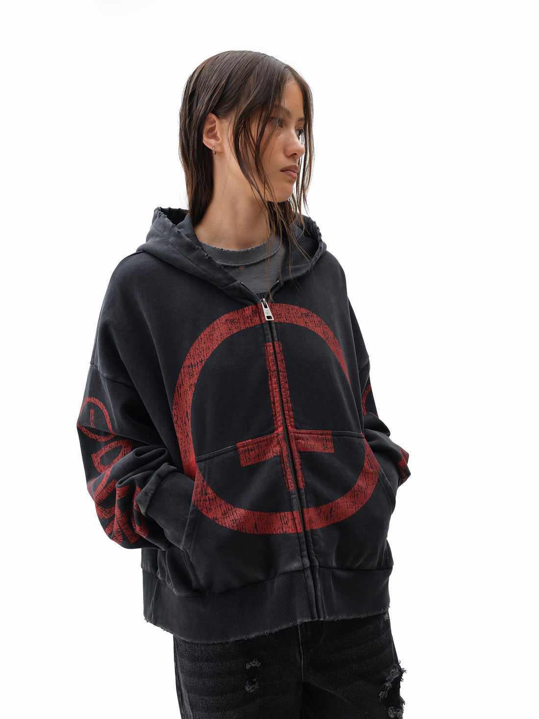 Drop Dead Logo Hoodie Ecom -- Woman