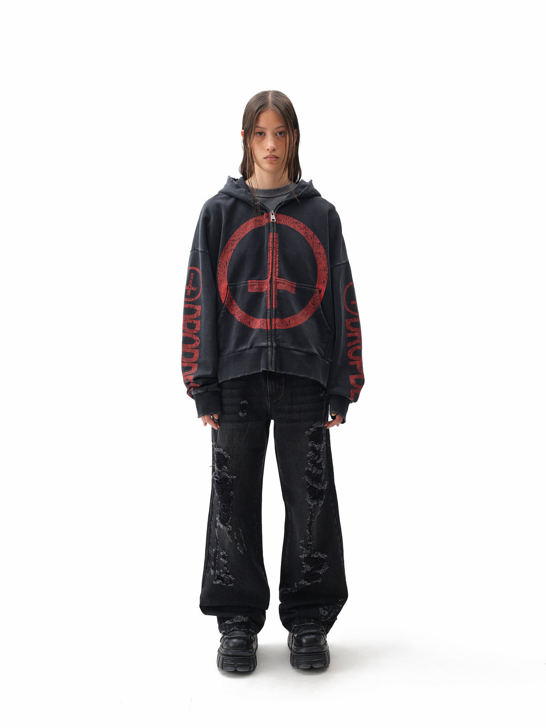 Drop Dead Logo Hoodie Ecom -- Woman