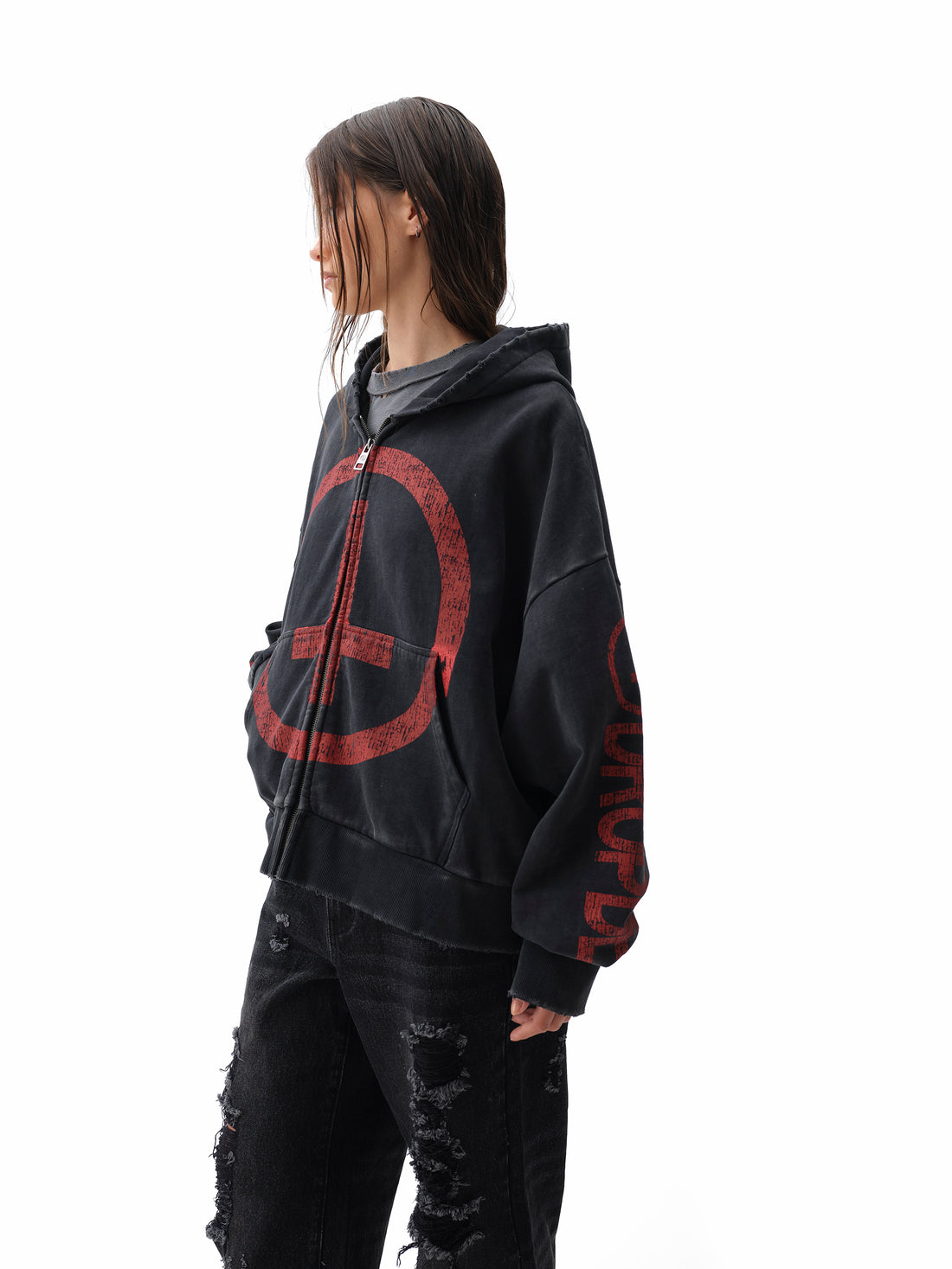Drop Dead Logo Hoodie Ecom -- Woman