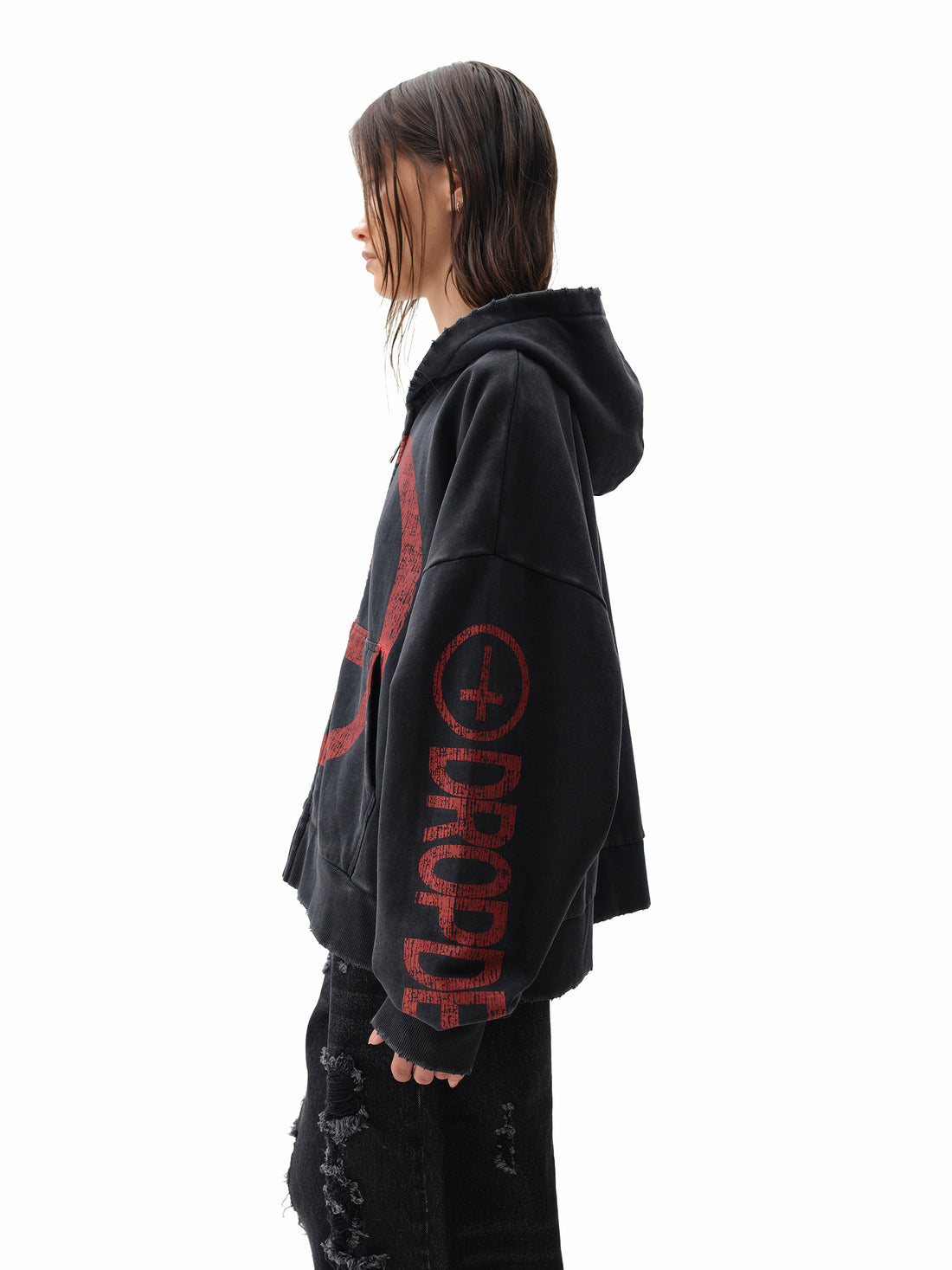 Drop Dead Logo Hoodie Ecom -- Woman
