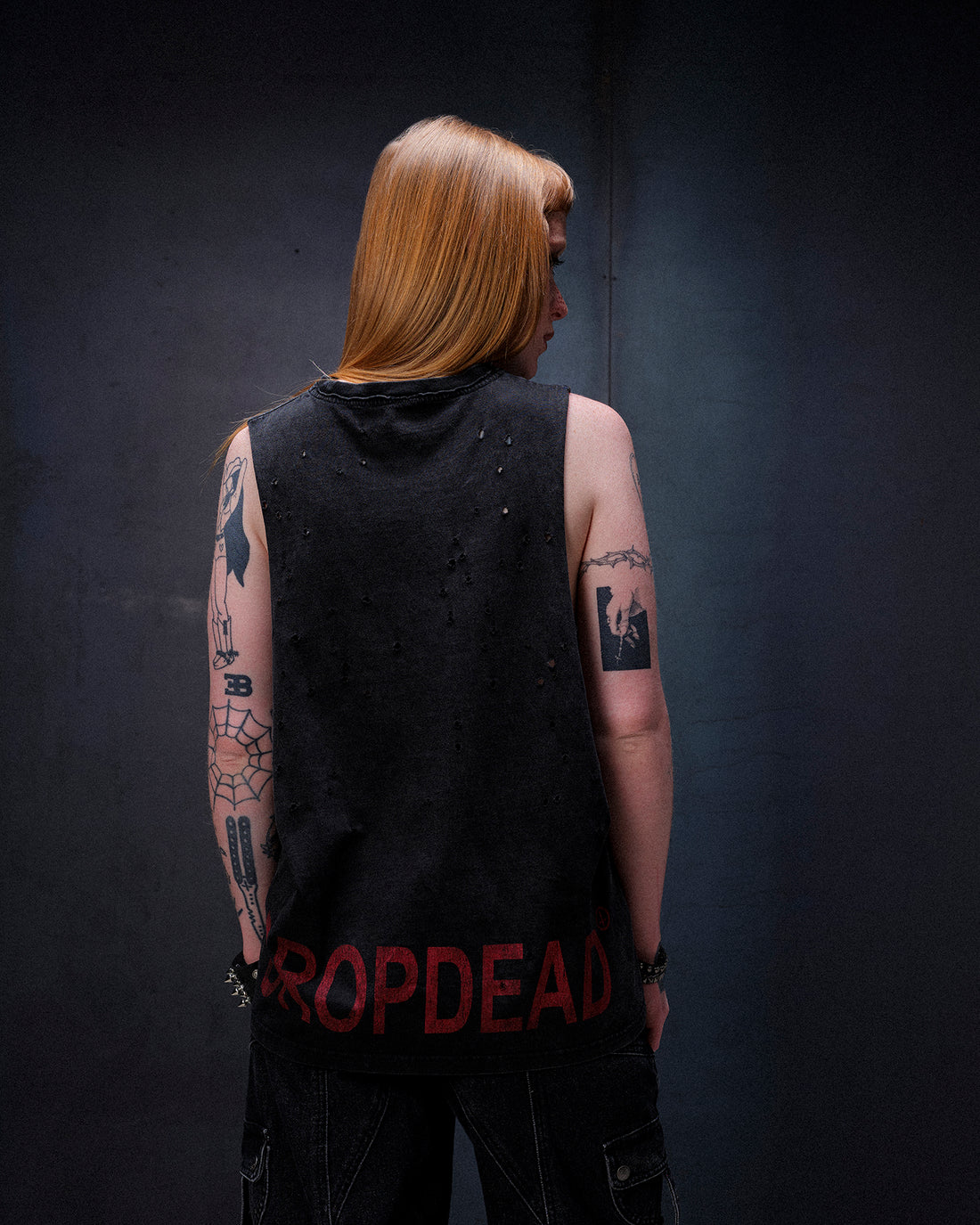 Drop Dead Logo Vest Ecom -- Woman