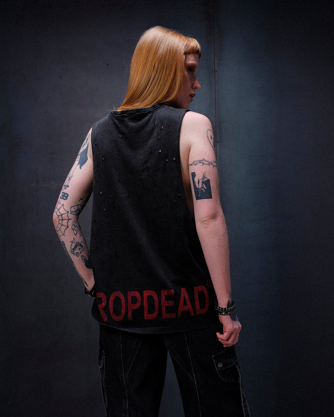 Drop Dead Logo Vest Ecom -- Woman