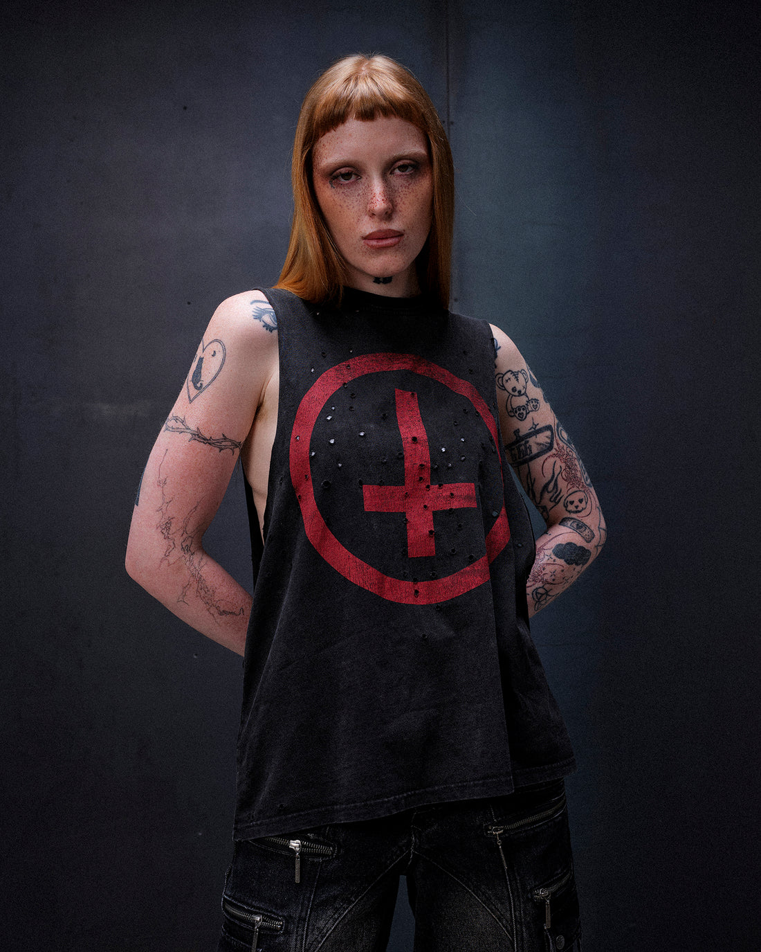 Drop Dead Logo Vest Ecom -- Woman