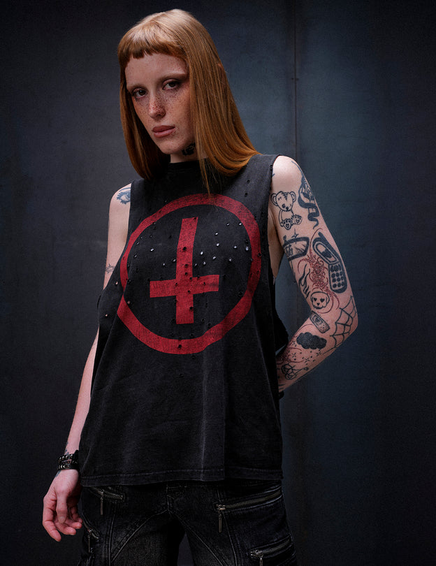 Drop Dead Logo Vest Ecom -- Woman