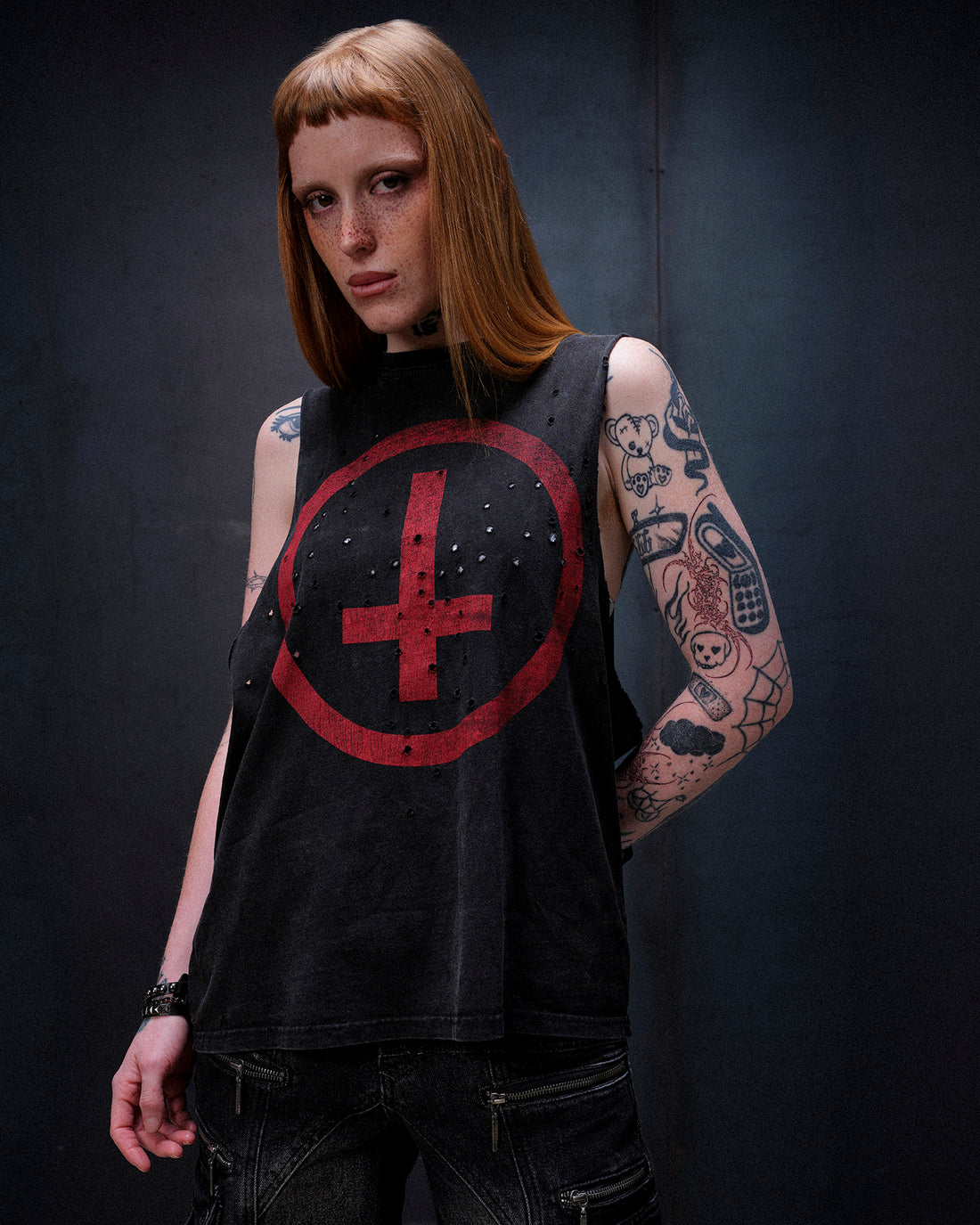 Drop Dead Logo Vest Ecom -- Woman