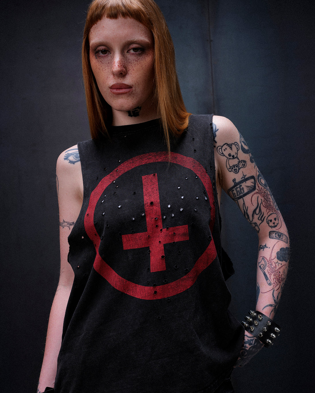 Drop Dead Logo Vest Ecom -- Woman