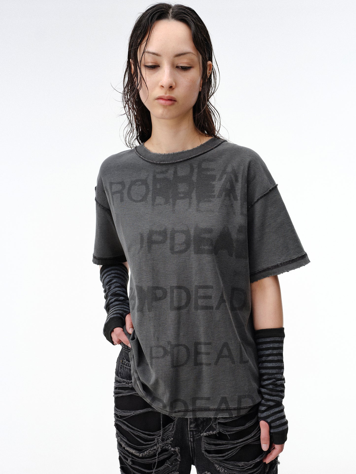 Drop Dead Stacked Tee Ecom - Woman