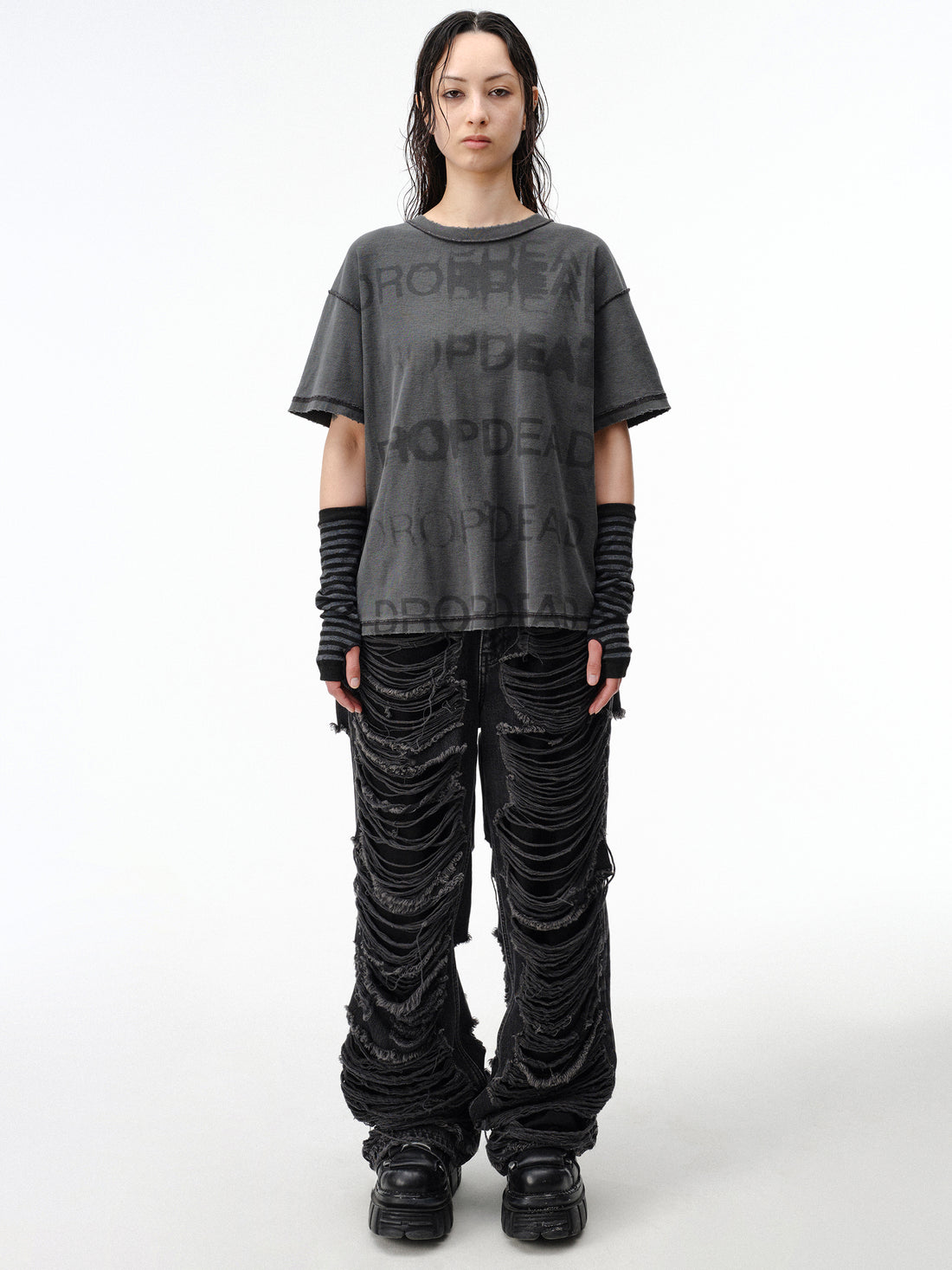 Drop Dead Stacked Tee Ecom - Woman