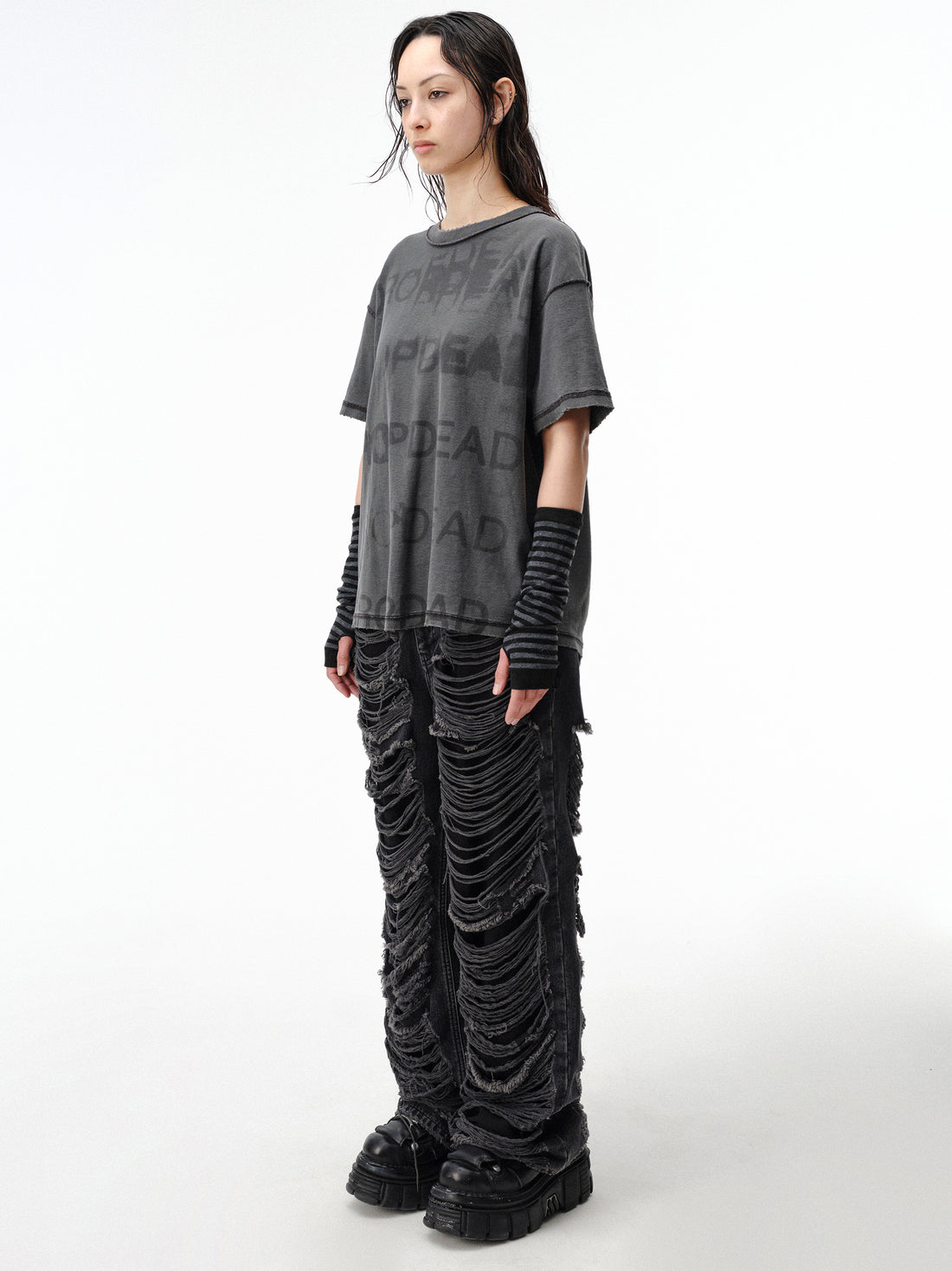 Drop Dead Stacked Tee Ecom - Woman