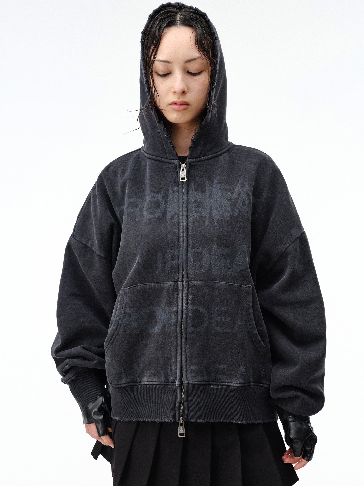 Drop Dead Stacked Hoodie Ecom -- Woman