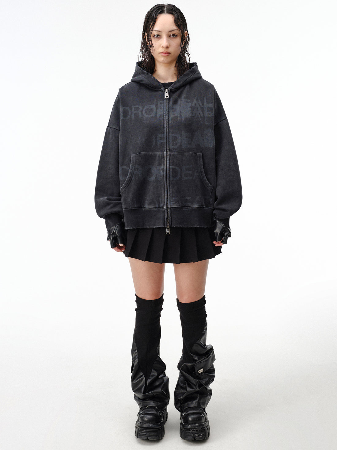 Drop Dead Stacked Hoodie Ecom -- Woman