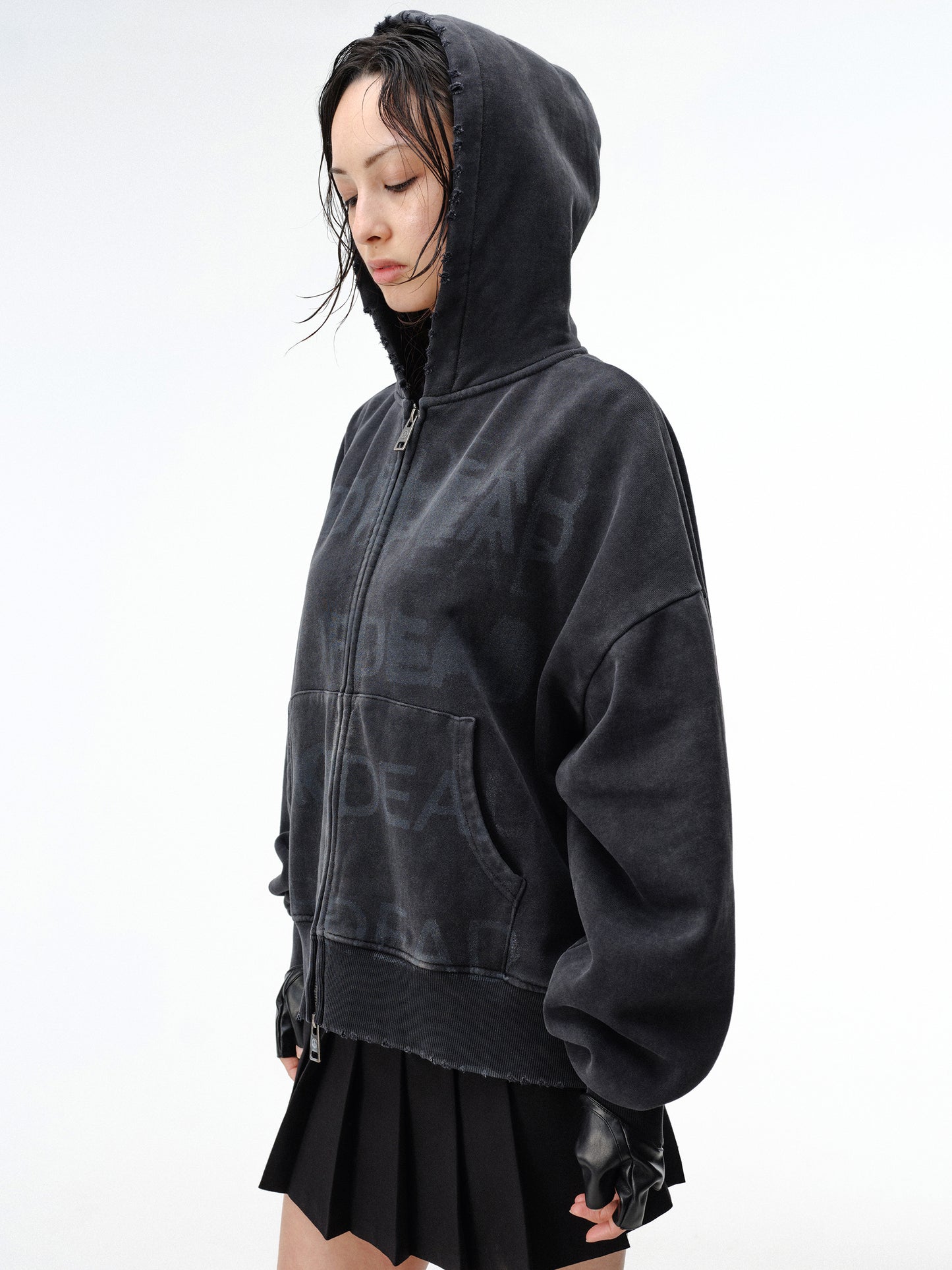 Drop Dead Stacked Hoodie Ecom -- Woman