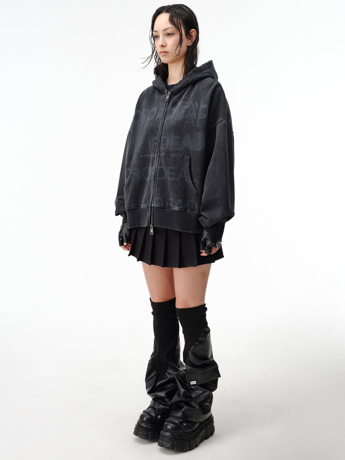 Drop Dead Stacked Hoodie Ecom -- Woman