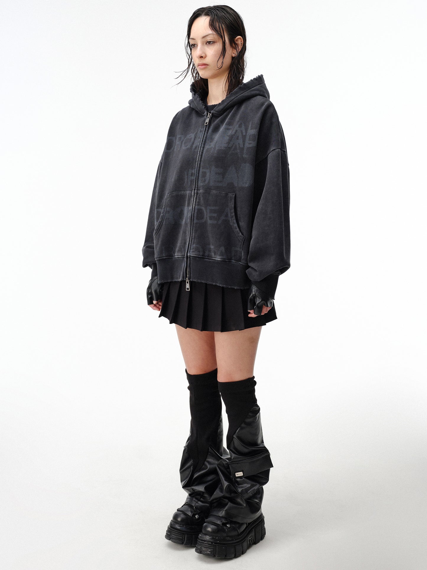 Drop Dead Stacked Hoodie Ecom -- Woman