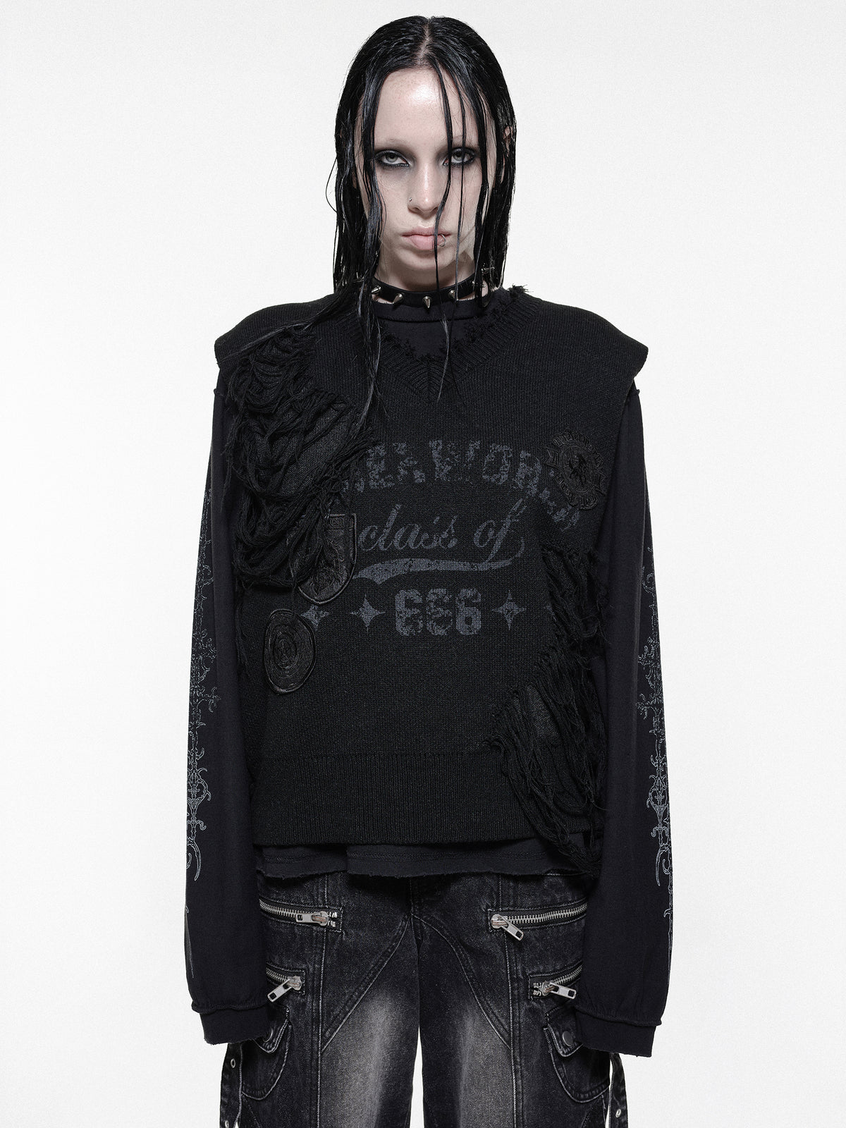 Dropout Knitted Vest