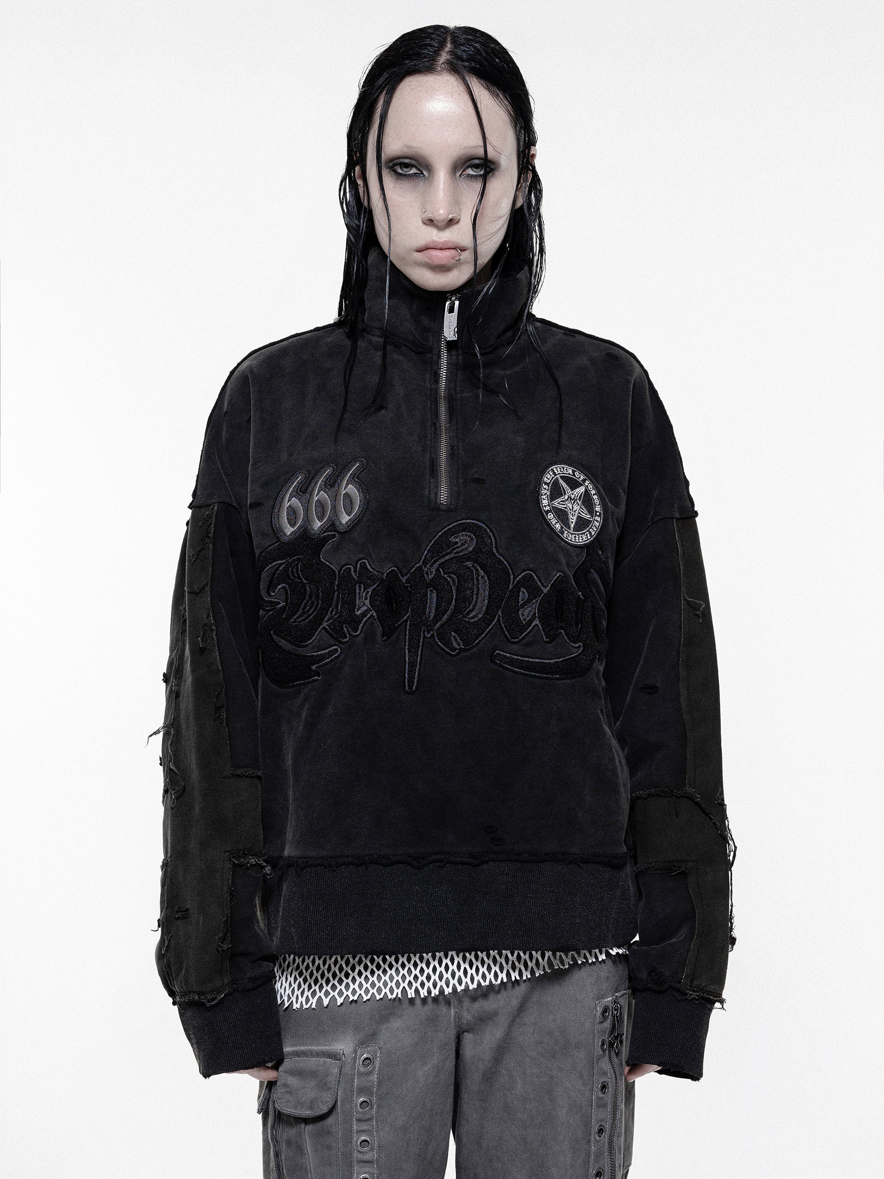 DROPDEAD フーディー Disorder 1/4 Zip Pullover – DROP DEAD CLOTHING