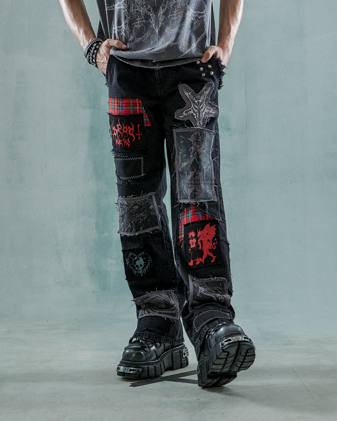 Drop Dead Punk Jeans Ecom -- Man