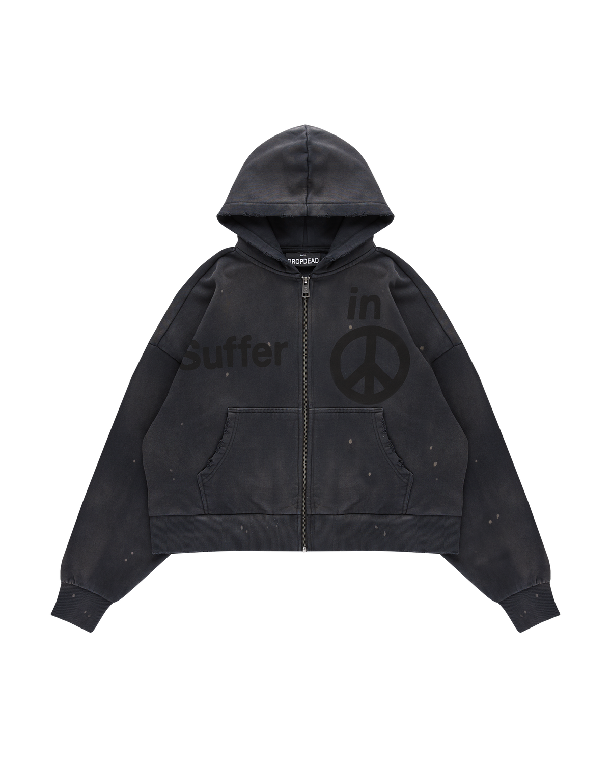 Suffer On Zip-Up Hoodie – DROP DEAD CLOTHING Suffer On Zip-Up Hoodie – DROP DEAD CLOTHING